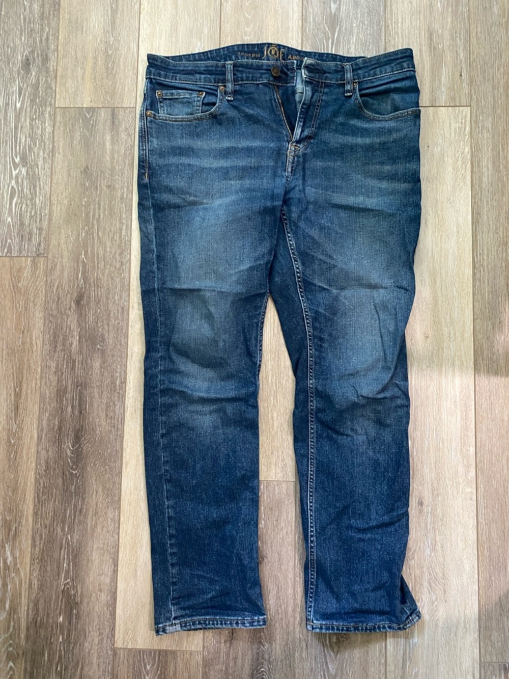 Joseph Abboud Men's Straight Jeans in Dark Blue